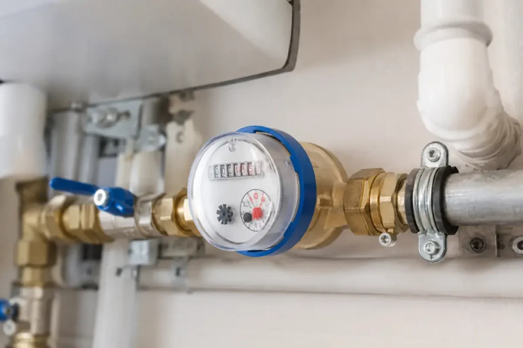 Contador de agua doméstico que sigue moviéndose con los grifos cerrados